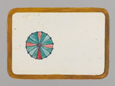 Piccola Carta con Crisantemo Stilizzato, circa 1880 da Christopher Grant La Farge