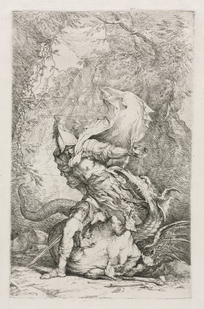 Giasone e il drago da Christopher Richard Wynne Nevinson