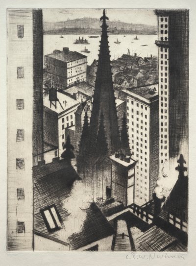 Tempio di New York da Christopher Richard Wynne Nevinson