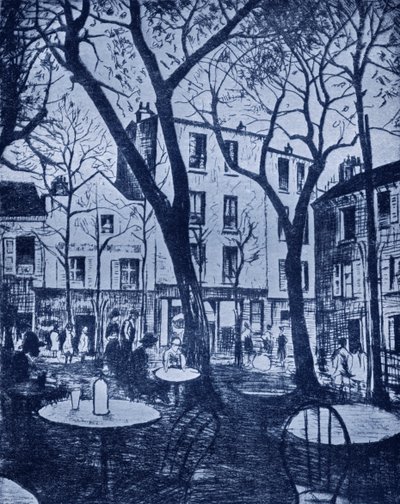 Scena di Montmartre da Christopher Richard Wynne (after) Nevinson