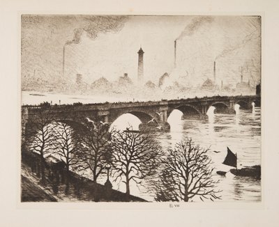 Ponte di Waterloo da una finestra del Savoy da Christopher Richard Wynne Nevinson