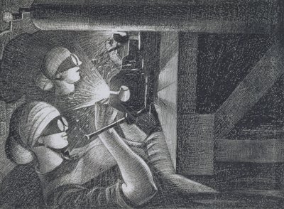 Saldatori ad acetilene, 1917 da Christopher Richard Wynne Nevinson
