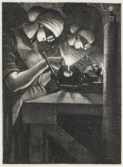 Saldatori ad acetilene da Christopher Richard Wynne Nevinson