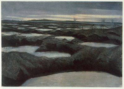 Dopo una spinta, da Artisti Britannici al Fronte, Continuazione del Fronte Occidentale, 1918 da Christopher Richard Wynne Nevinson