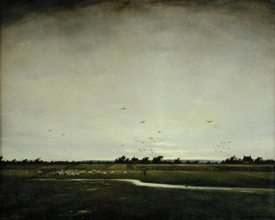Un paesaggio inglese, Romney Marsh da Christopher Richard Wynne Nevinson