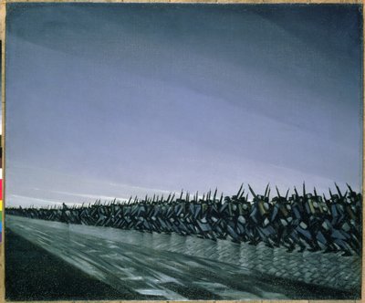 Colonna in marcia, 1915 da Christopher Richard Wynne Nevinson