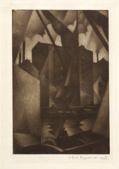 Docks, 1918 da Christopher Richard Wynne Nevinson