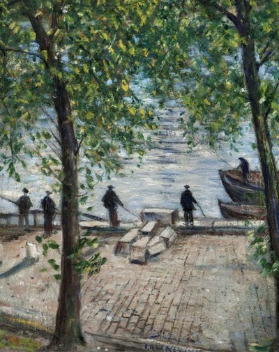 Pescatori sulla Senna, 1939 da Christopher Richard Wynne Nevinson