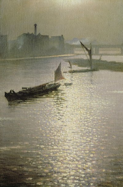 Da Waterloo Bridge: Sole che esplode attraverso la nebbia, c.1924 da Christopher Richard Wynne Nevinson