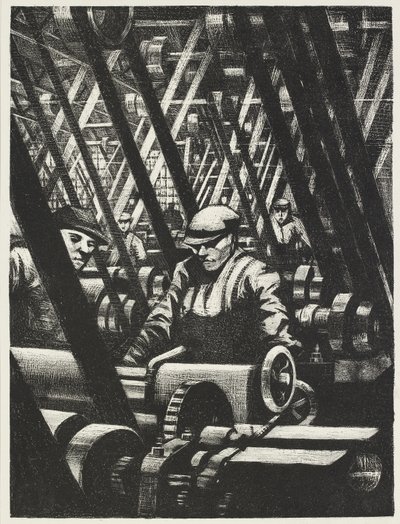 Costruzione del motore da Christopher Richard Wynne Nevinson