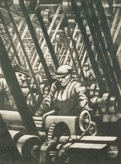 Costruzione del motore da Christopher Richard Wynne Nevinson