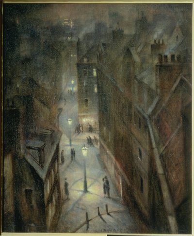 Crepuscolo a Soho, c.1924 da Christopher Richard Wynne Nevinson