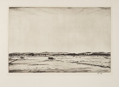 Sussex Downs, pub.1926 da Christopher Richard Wynne Nevinson