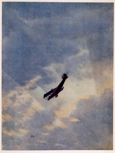 Attacco aereo su un aereo ostile, da British Artists at the Front, Continuation of The Western Front, 1918 da Christopher Richard Wynne Nevinson