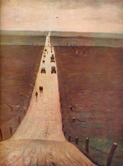 La strada da Arras a Bapaume, 1917 da Christopher Richard Wynne Nevinson