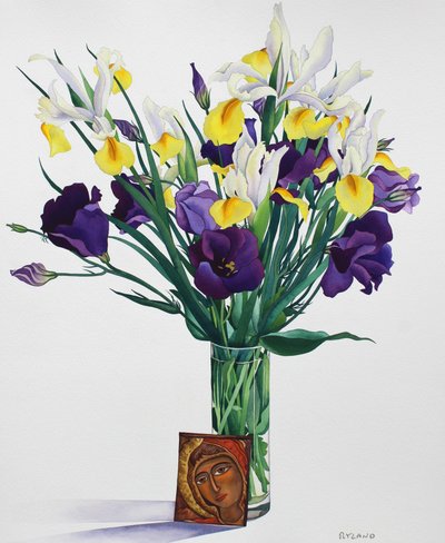 Fiori con volto da un