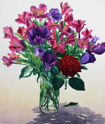 Fiori con rosa rossa da Christopher Ryland