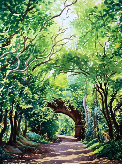 Ponte di Sudbury e alberi da Christopher Ryland