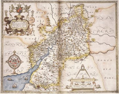 Gloucester(shire), 1579 da Christopher Saxton