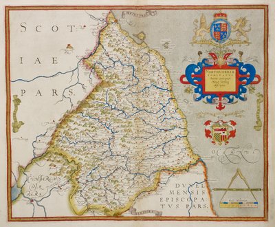 Mappa della Northumbria, da 
