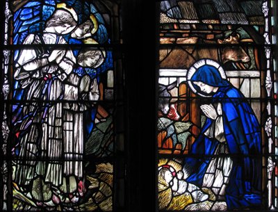 La Natività, Cattedrale di Canterbury da Christopher Whall
