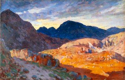Tramonto sulle colline gallesi, 1893-1934 da Christopher Williams