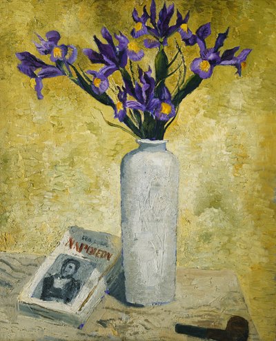 Iris in un vaso alto da Christopher Wood