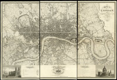 Mappa di Londra, da un