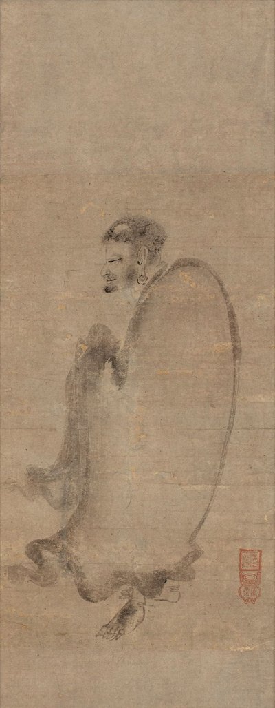 Shakyamuni che scende dalla montagna, XV secolo da Chuan Shinko