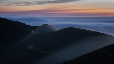 La strada della Montagna del Crepuscolo da Chuanxu Ren