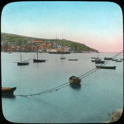 Polruan da Fowey, Cornovaglia, fine XIX o inizio XX secolo da Church Army Lantern Department