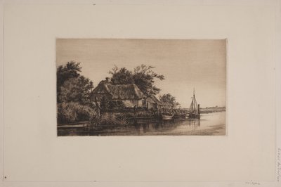Paesaggio fluviale da Cilius Johannes Konrad Andersen