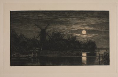Serata al chiaro di luna a Tubæk da Cilius Johannes Konrad Andersen