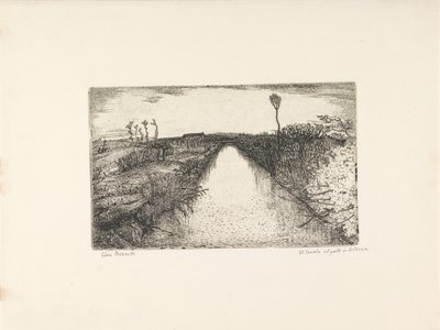 Paesaggio con canale da Cino Bozzetti