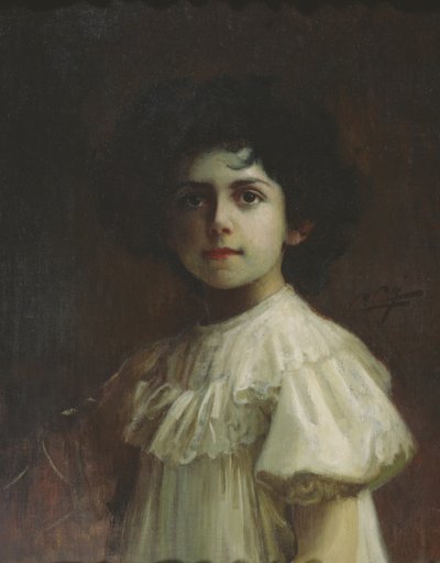 Ritratto da bambina di Yolande Louise di Savoia, c.1910 da Cipriano Cei