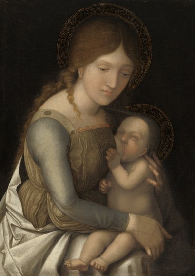 Madonna con bambino da Circle of Andrea Mantegna