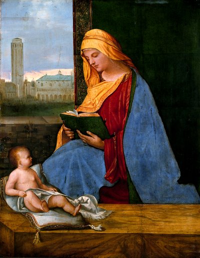 La Madonna con Bambino e vista su Venezia (Madonna del Tallard) da circle of Giorgione