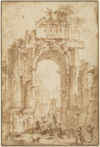 Arco di Tito da Circle of Giovanni Paolo Panini