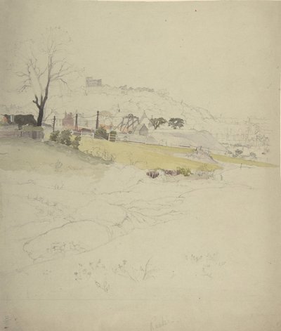 Veduta di una miniera ai margini di una città da Circle of John Ruskin.