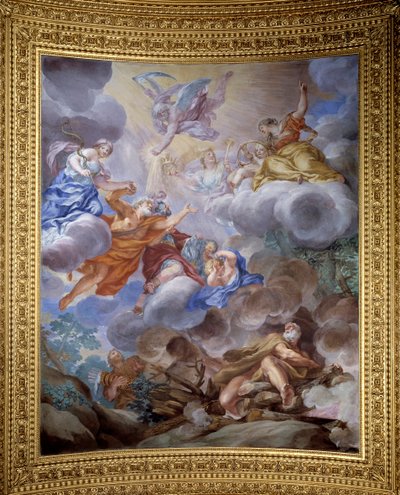 Allegoria di Saturno che esalta la magnificenza della famiglia Medici - Affresco da Ciro Ferri