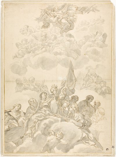 Glorificazione del santo da Ciro Ferri