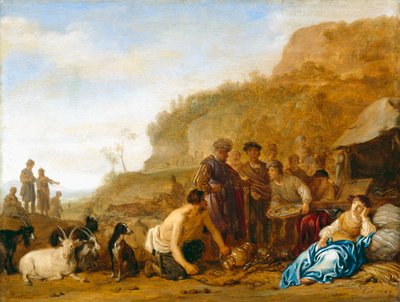 Labano alla ricerca dei suoi dei da Claes Corneliszoon Moeyaert