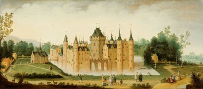 Veduta del castello di Egmond aan den Hoef, 1638 circa (olio su tavola) da Claes Jacobsz. van der Heck