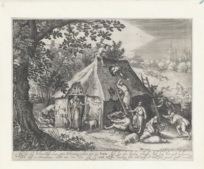 Cristo presso il recinto delle pecore da Claes Jansz. Visscher (II)