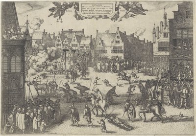 Esecuzione dei cospiratori della Congiura delle Polveri, 1606 da Claes Jansz. Visscher (II)