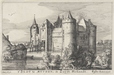 Veduta del Muiderslot da Claes Jansz. Visscher (II)