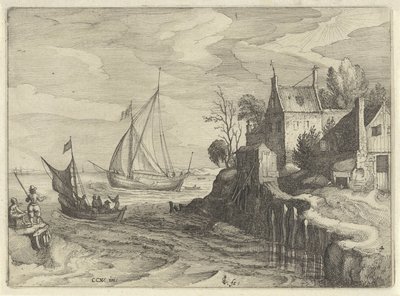 Navi vicino alla costa da Claes Jansz. Visscher (II)