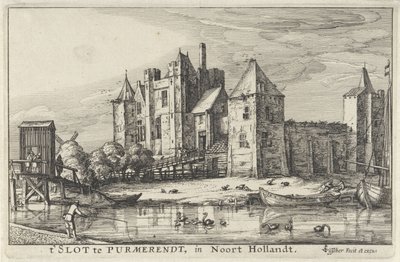 Castello Purmersteijn a Purmerend da Claes Jansz. Visscher (II)