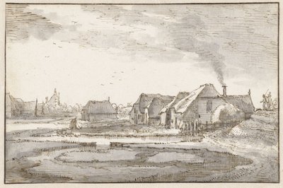 Diga di Spaarndammer presso i Braakjes da Claes Jansz. Visscher (II)
