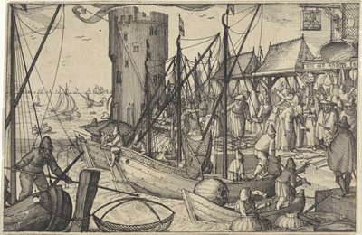 Il mercato del pesce da Claes Jansz. Visscher (II)